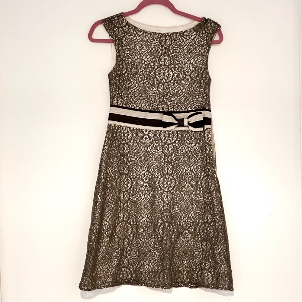 Stunning silk and lace dress - size 2